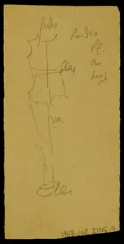 partie d'un ensemble de dessins Silhouette 1968.102.2106.4 Photo Mucem