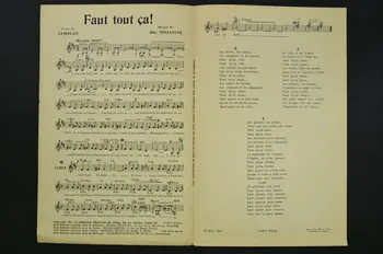 Alec Siniavine ; Jamblan ; Frères Jacques ; D.M.F chanson petit format Île-de-France, France 1955 1966.154.11 Photo Mucem