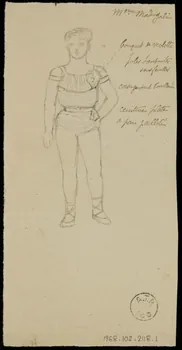 partie d'un ensemble de dessins Madrigali 1968.102.2118.1  Photo Mucem