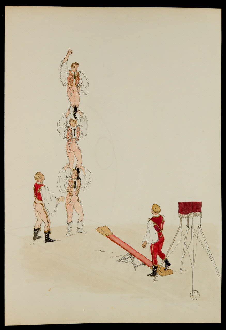 partie d'un ensemble de dessins Les Magyars 1968.102.2122.2 Photo Mucem
