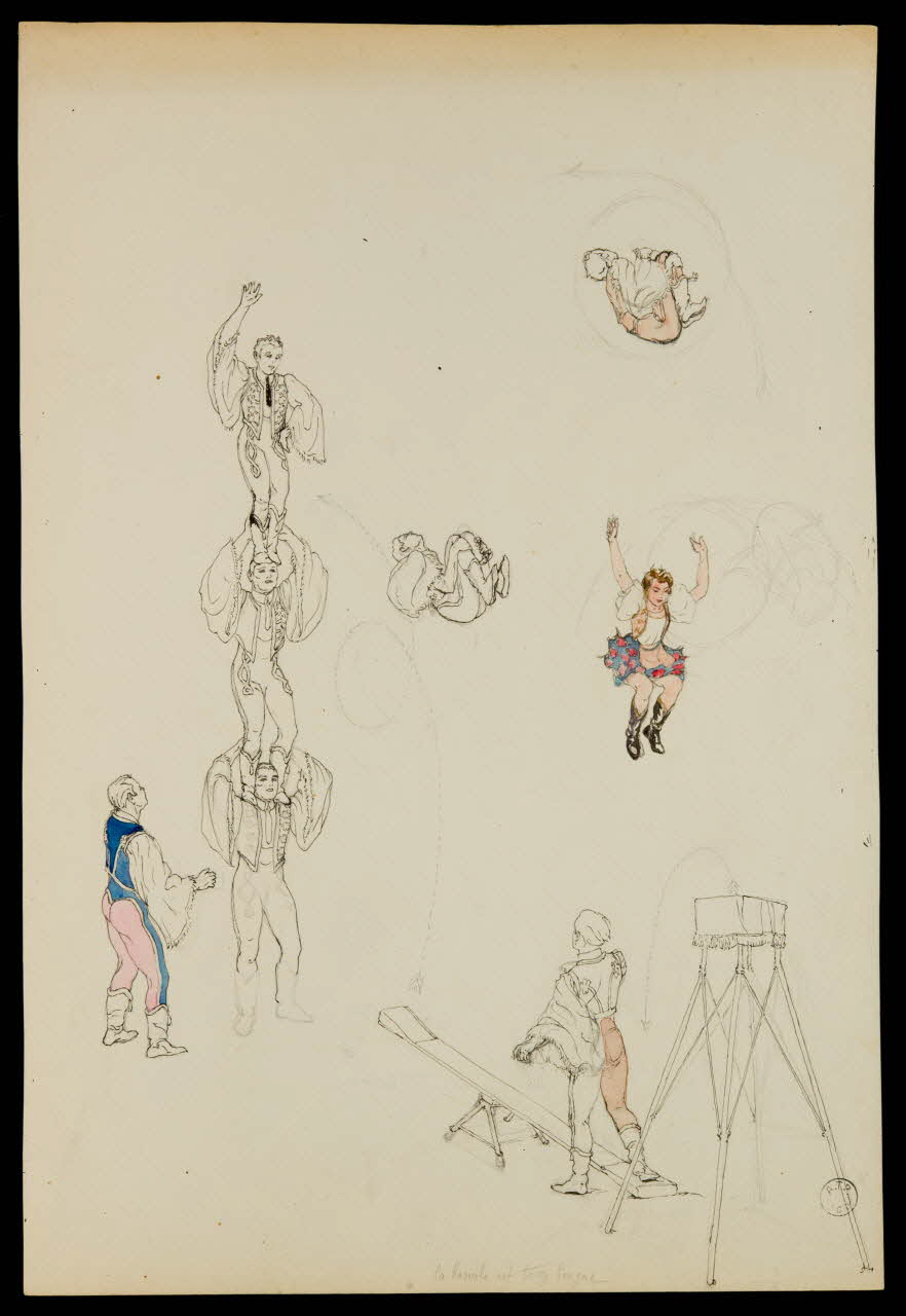 partie d'un ensemble de dessins Les Magyars 1968.102.2122.3 Photo Mucem