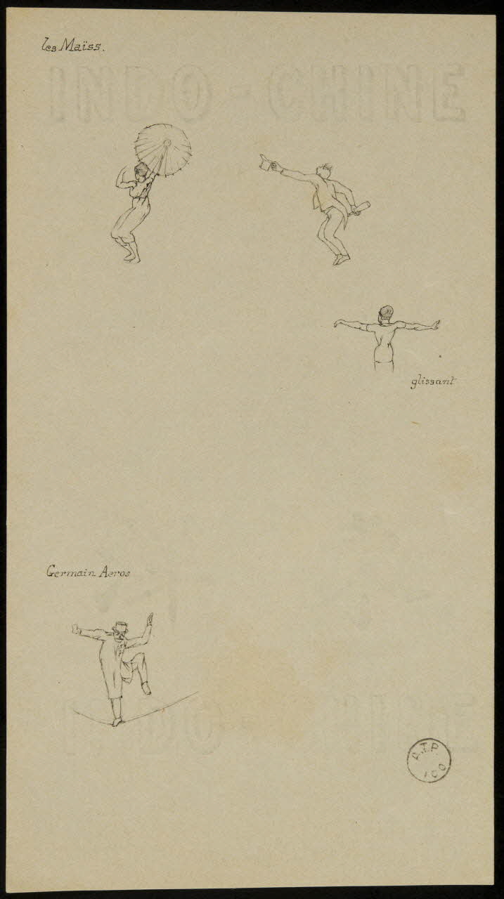 partie d'un ensemble de dessins Les Maïss 1968.102.2124.10 Photo Mucem