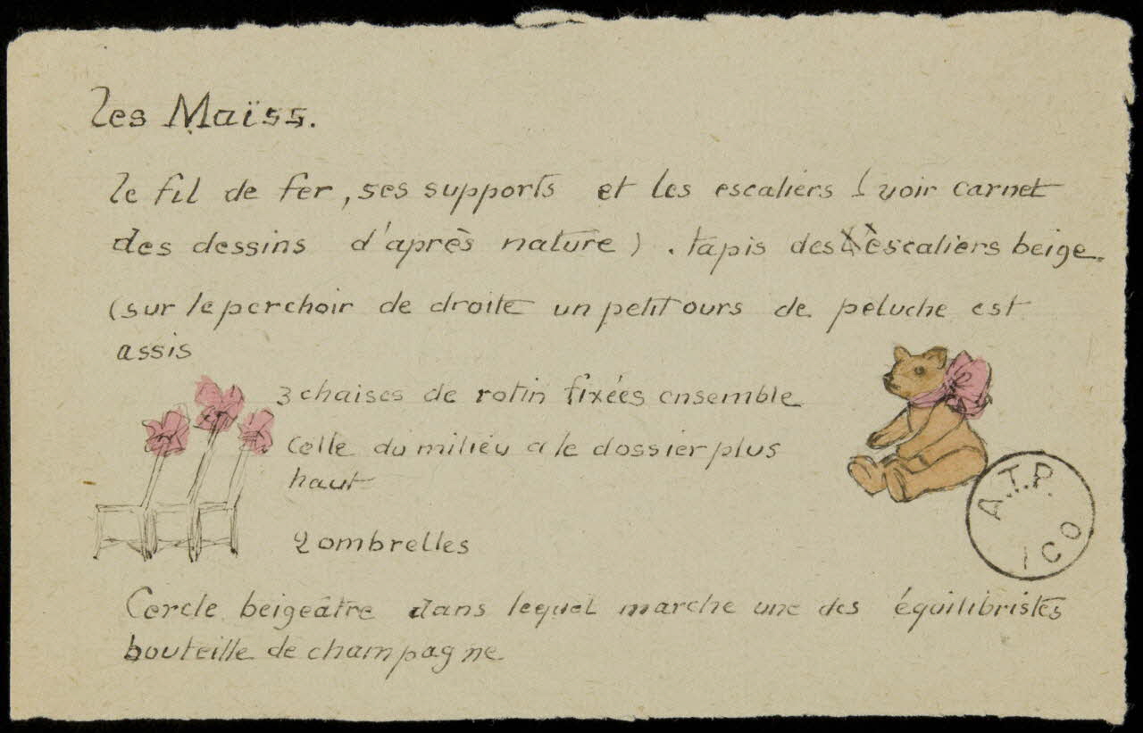 partie d'un ensemble de dessins Les Maïss. 1968.102.2124.17 Photo Mucem