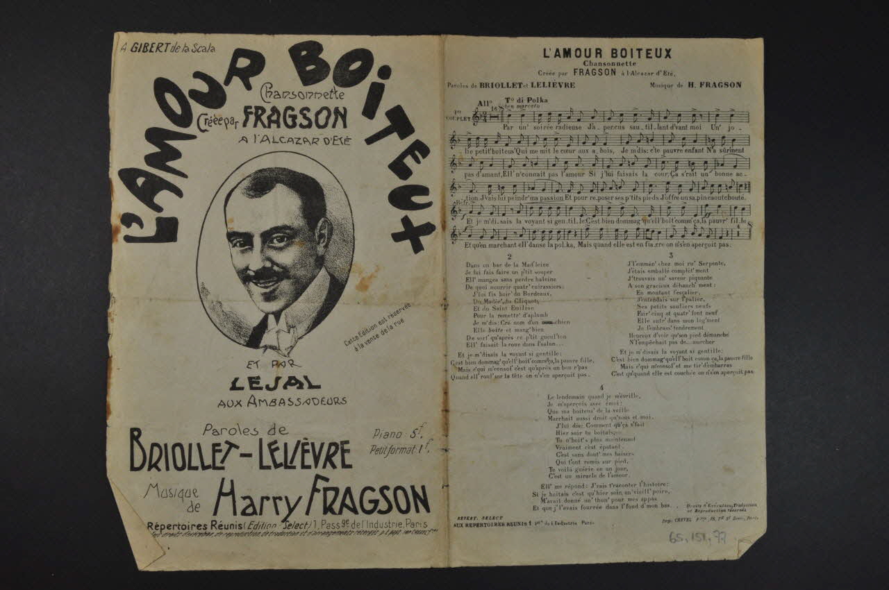 chanson petit format 1965.151.77 Photo Mucem