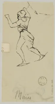 partie d'un ensemble de dessins Maïss 1968.102.2124.7  Photo Mucem