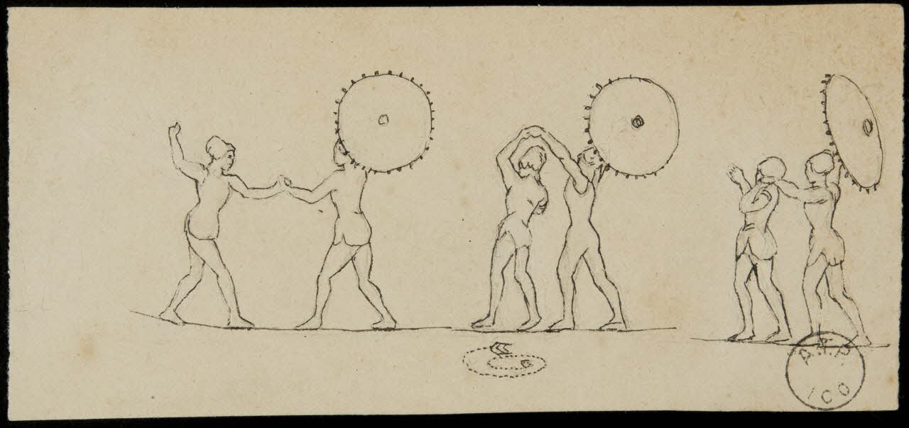 partie d'un ensemble de dessins Mlles Maïss NC 1968.102.2125.10 Photo Mucem