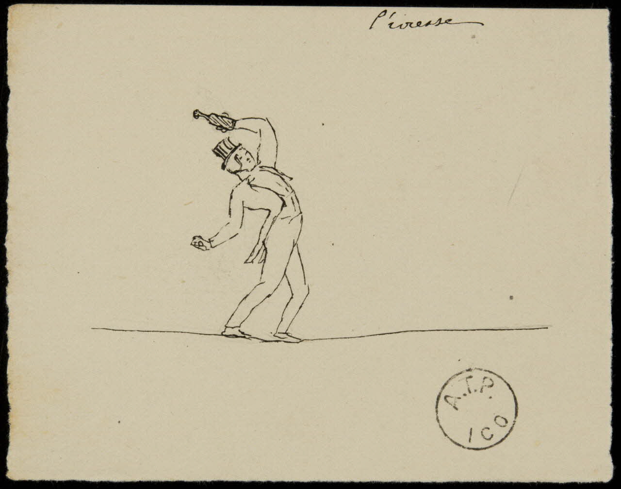 partie d'un ensemble de dessins l'ivresse 1968.102.2125.14 Photo Mucem