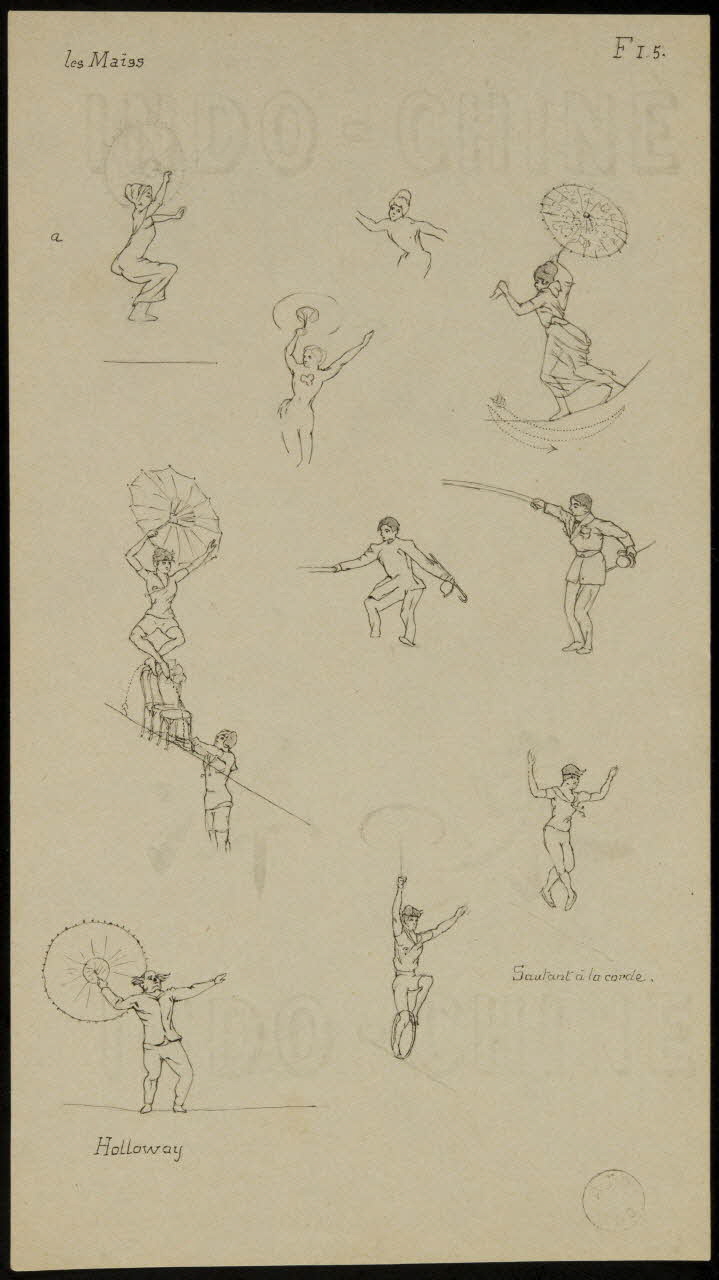 partie d'un ensemble de dessins Les Maïss  Holloway 1968.102.2125.15 Photo Mucem