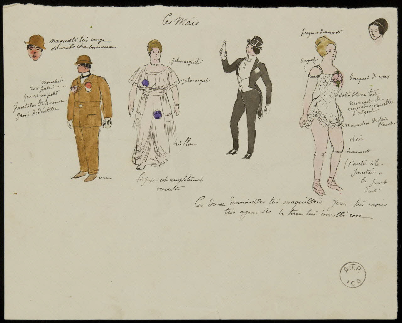 partie d'un ensemble de dessins Les Maïs 1968.102.2125.17 Photo Mucem