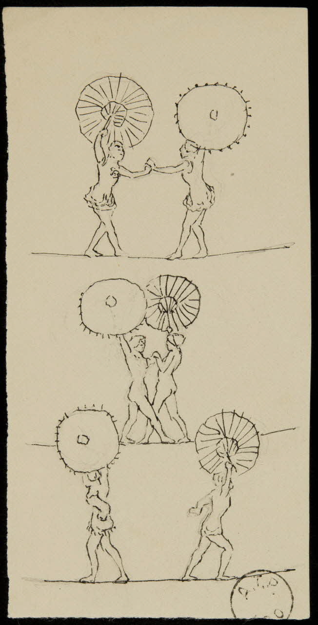 partie d'un ensemble de dessins Mlles Maïss NC 1968.102.2125.7 Photo Mucem