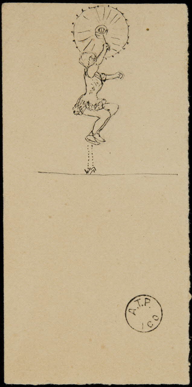 partie d'un ensemble de dessins Mlle Maïss (la Brune) NC 1968.102.2125.8 Photo Mucem