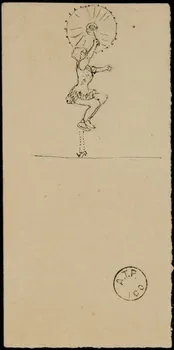 partie d'un ensemble de dessins Mlle Maïss (la Brune) NC 1968.102.2125.8 Photo Mucem