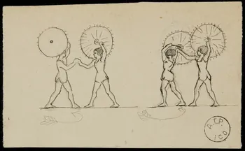 partie d'un ensemble de dessins Mlles Maïss NC 1968.102.2125.9 Photo Mucem