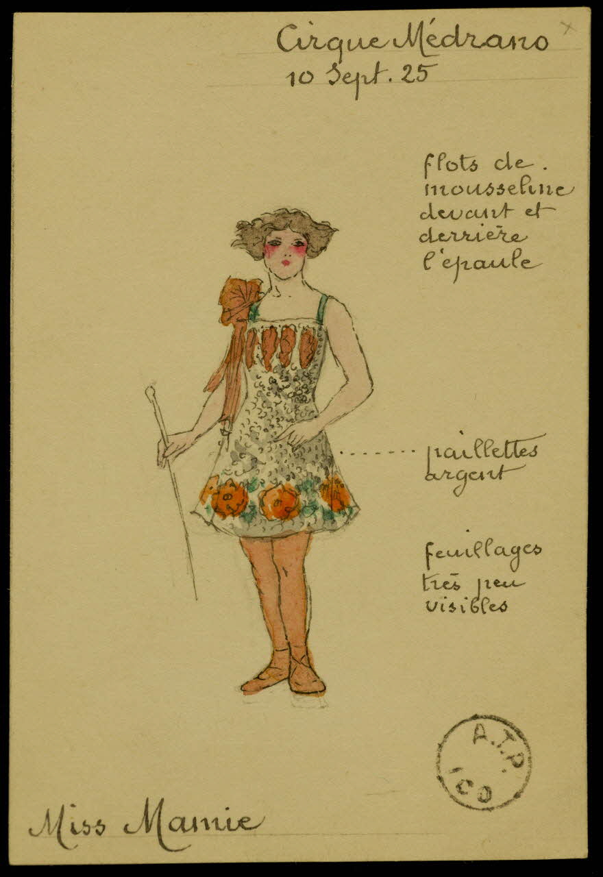 partie d'un ensemble de dessins Miss Mamie 1968.102.2130 Photo Mucem