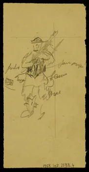 partie d'un ensemble de dessins Ebauches de figures 1968.102.2133.4 Photo Mucem