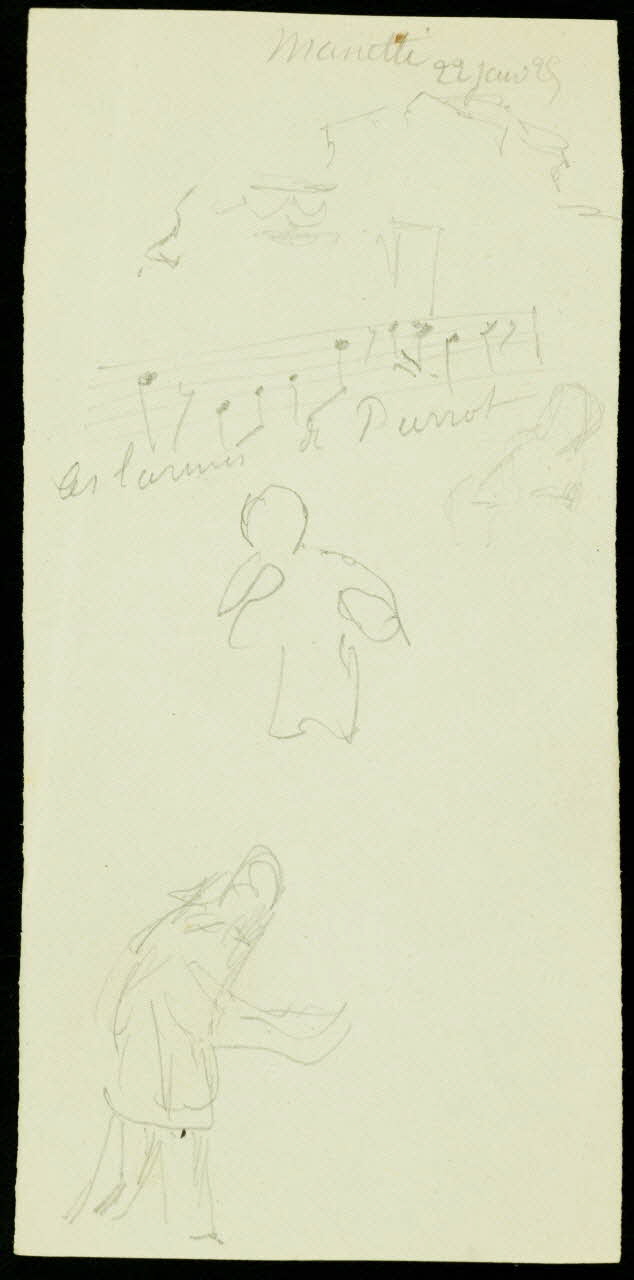 partie d'un ensemble de dessins Manetti 1968.102.2134.10 Photo Mucem