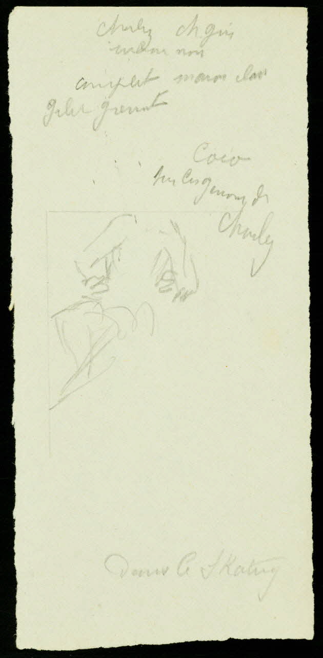 partie d'un ensemble de dessins Coco  sur les genoux de  Charley 1968.102.2134.37 Photo Mucem