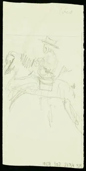partie d'un ensemble de dessins Manetti 1968.102.2134.38 Photo Mucem