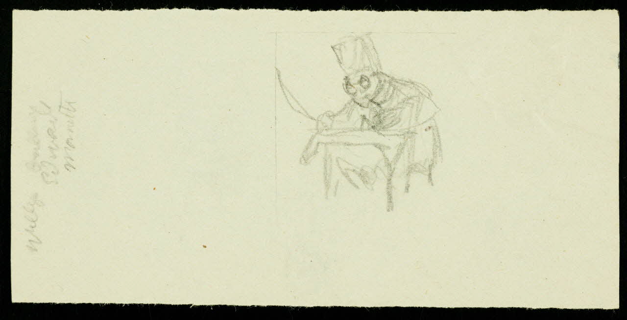 partie d'un ensemble de dessins Willy [illisible]   Edward  Manetti 1968.102.2134.52 Photo Mucem