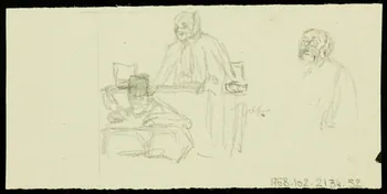 partie d'un ensemble de dessins Willy [illisible]   Edward  Manetti 1968.102.2134.52 Photo Mucem