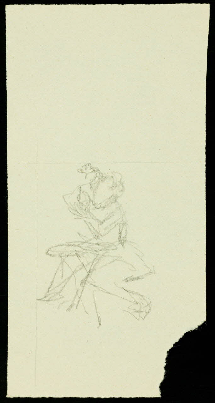 partie d'un ensemble de dessins Dos du  costume de  Manetti 1968.102.2134.54 Photo Mucem