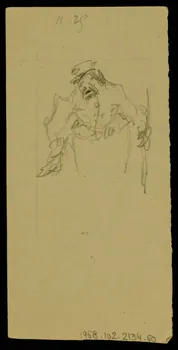 partie d'un ensemble de dessins Ebauche de dessin 1968.102.2134.60 Photo Mucem