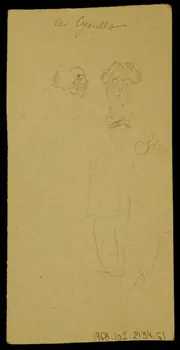 partie d'un ensemble de dessins les Cyerillo 1968.102.2134.61 Photo Mucem