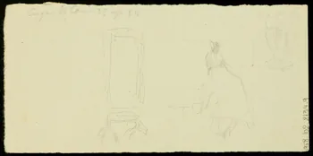 partie d'un ensemble de dessins Personnage 1968.102.2134.9  Photo Mucem