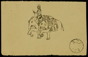 partie d'un ensemble de dessins Mann En arrivant au début du numéro 1968.102.2137.2  Photo Mucem
