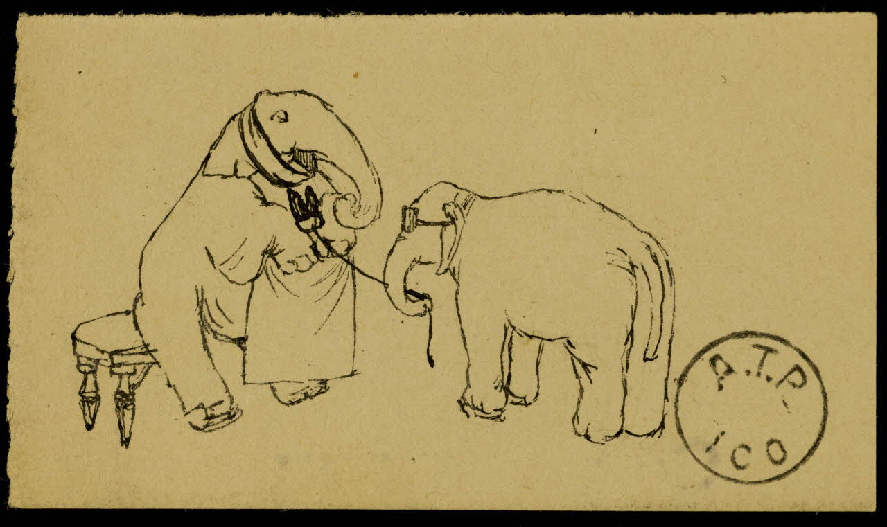 partie d'un ensemble de dessins Mann 1968.102.2139.2  Photo Mucem