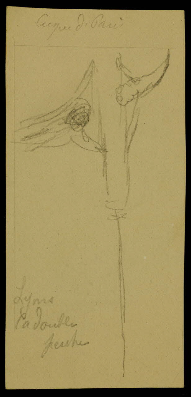 partie d'un ensemble de dessins Cirque de Paris  Lyons  la double  perche 1968.102.2144.13 Photo Mucem