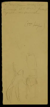 partie d'un ensemble de dessins les Lions les deux athlètes 1968.102.2144.8 Photo Mucem