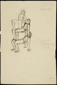 partie d'un ensemble de dessins Marcellos 1968.102.2145.2 Photo Mucem