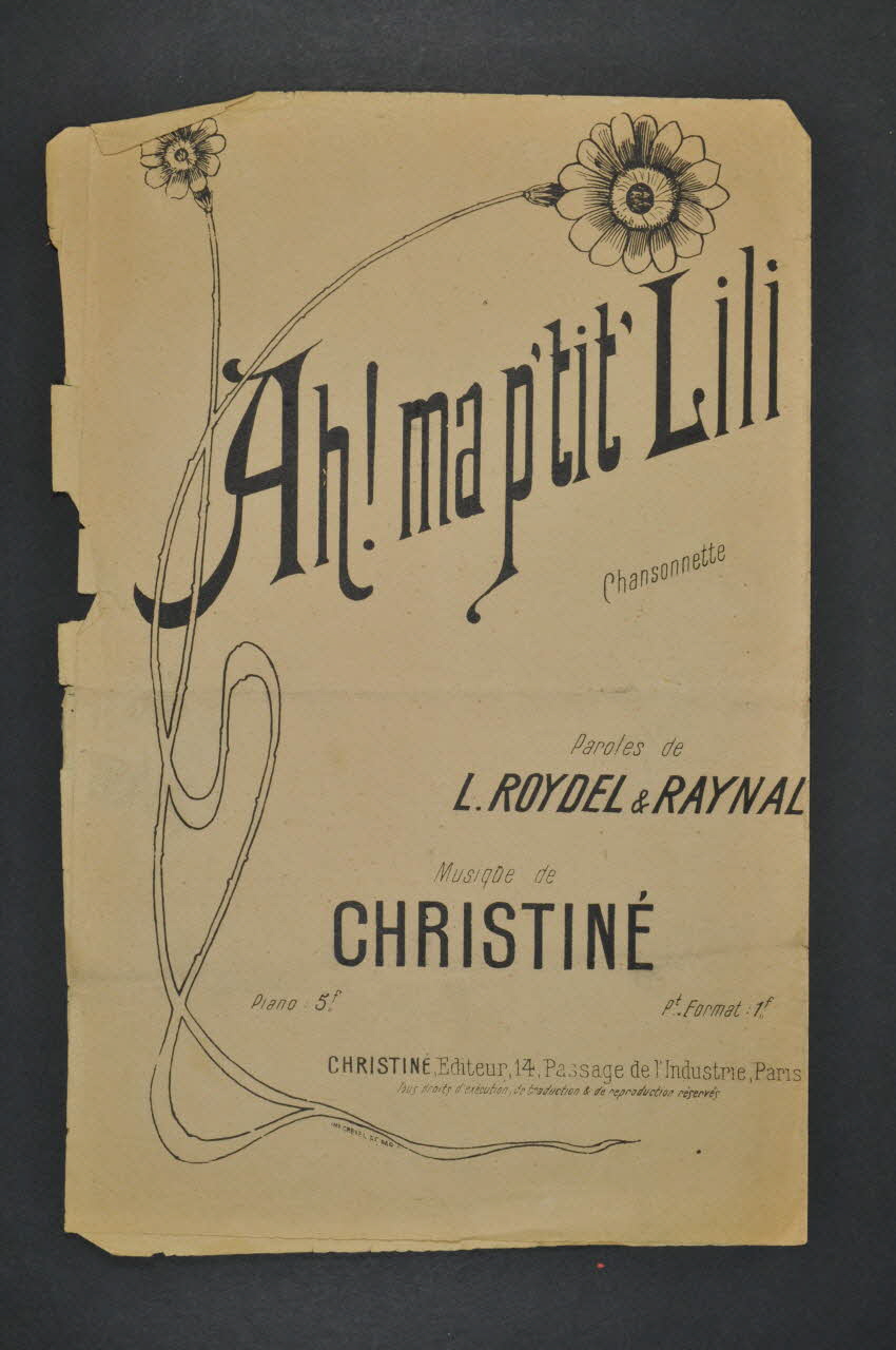 chanson petit format 1965.151.85 Photo Mucem