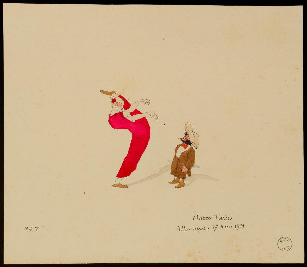 partie d'un ensemble de dessins Marco Twins 1968.102.2162.1 Photo Mucem