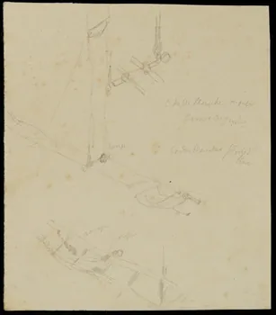 partie d'un ensemble de dessins Les Marianos 1968.102.2164.2 Photo Mucem