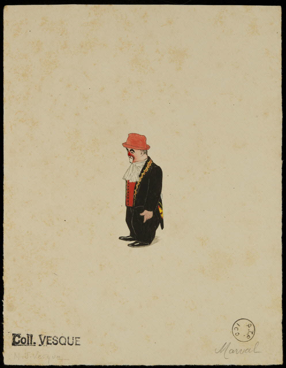 partie d'un ensemble de dessins Marval 1968.102.2174 Photo Mucem