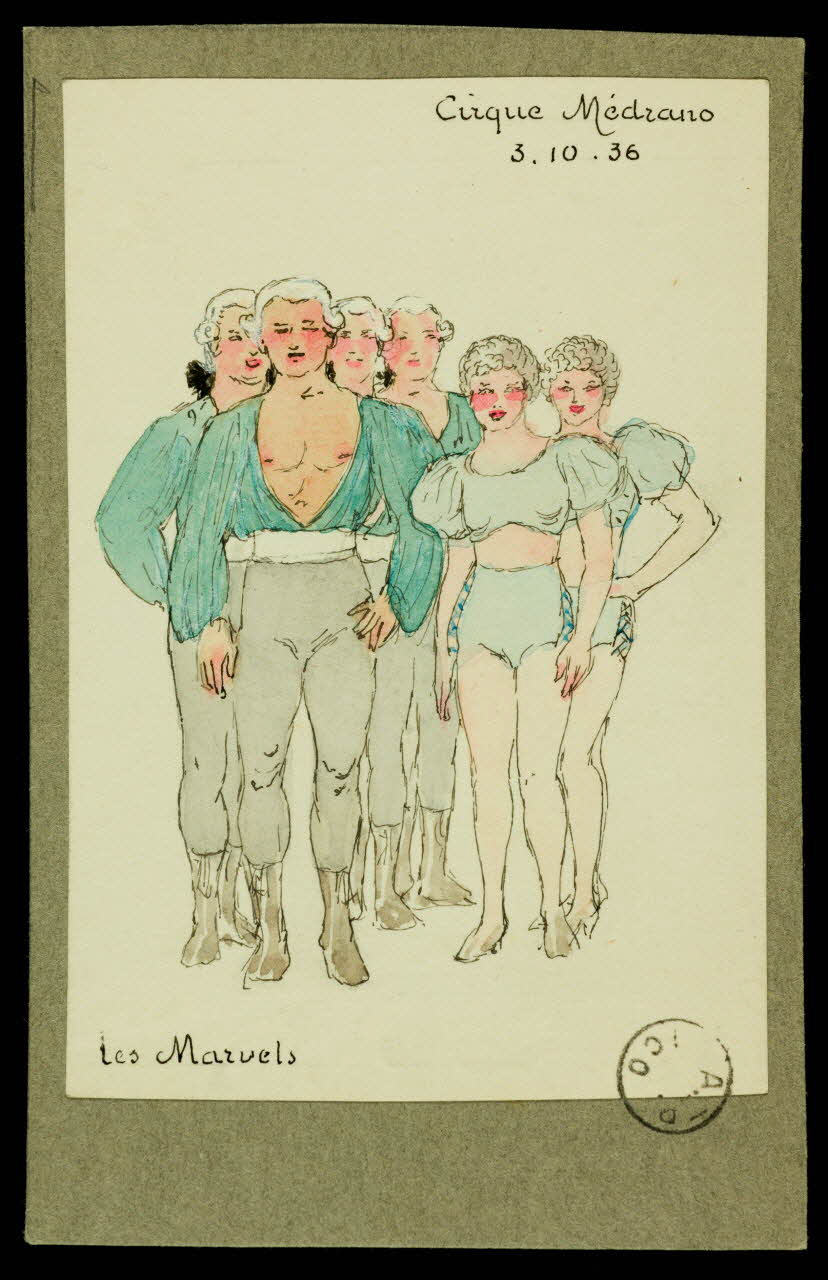 partie d'un ensemble de dessins Les Marvels 1968.102.2175 Photo Mucem