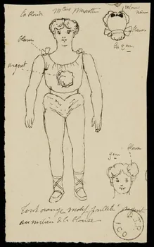 partie d'un ensemble de dessins Artiste du cirque 1968.102.2178.2 Photo Mucem