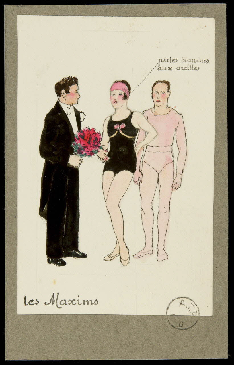 partie d'un ensemble de dessins Les Maxims 1968.102.2184.1 Photo Mucem