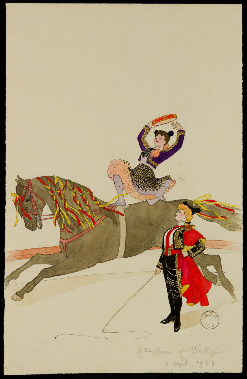 partie d'un ensemble de dessins Mlle Meers et Wally 1968.102.2190.3 Photo Mucem