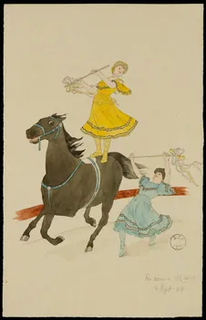 partie d'un ensemble de dessins les soeurs Meers 1968.102.2190.5  Photo Mucem