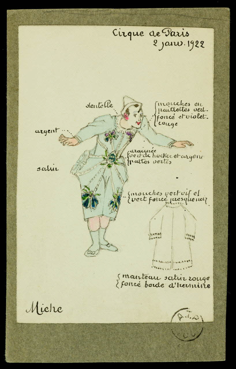 partie d'un ensemble de dessins Miche 1968.102.2198 Photo Mucem