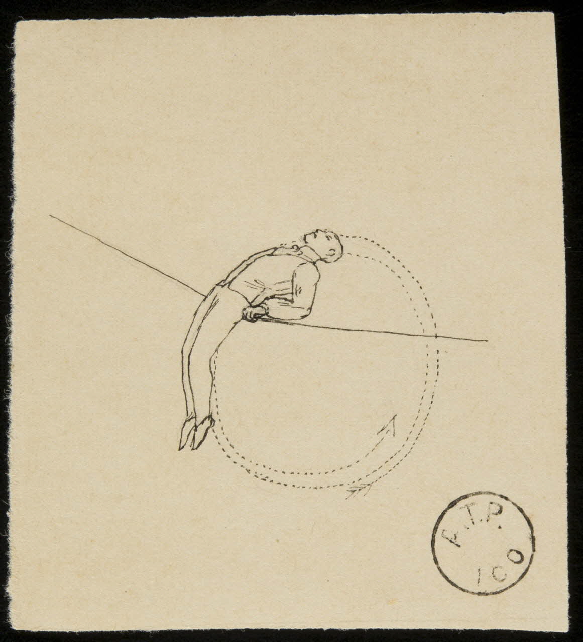 partie d'un ensemble de dessins John Millman 1968.102.2203.10 Photo Mucem
