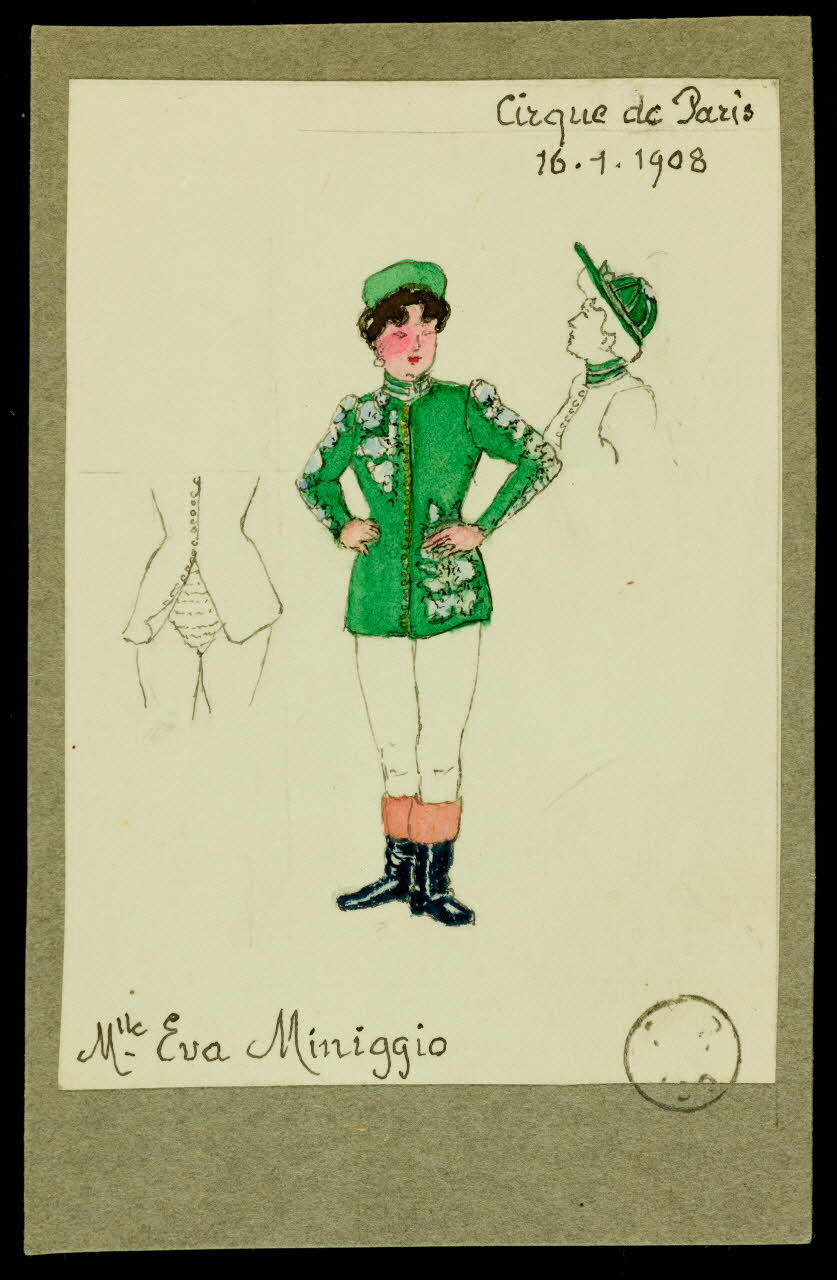 partie d'un ensemble de dessins Mlle Eva Miniggio 1968.102.2205.5 Photo Mucem