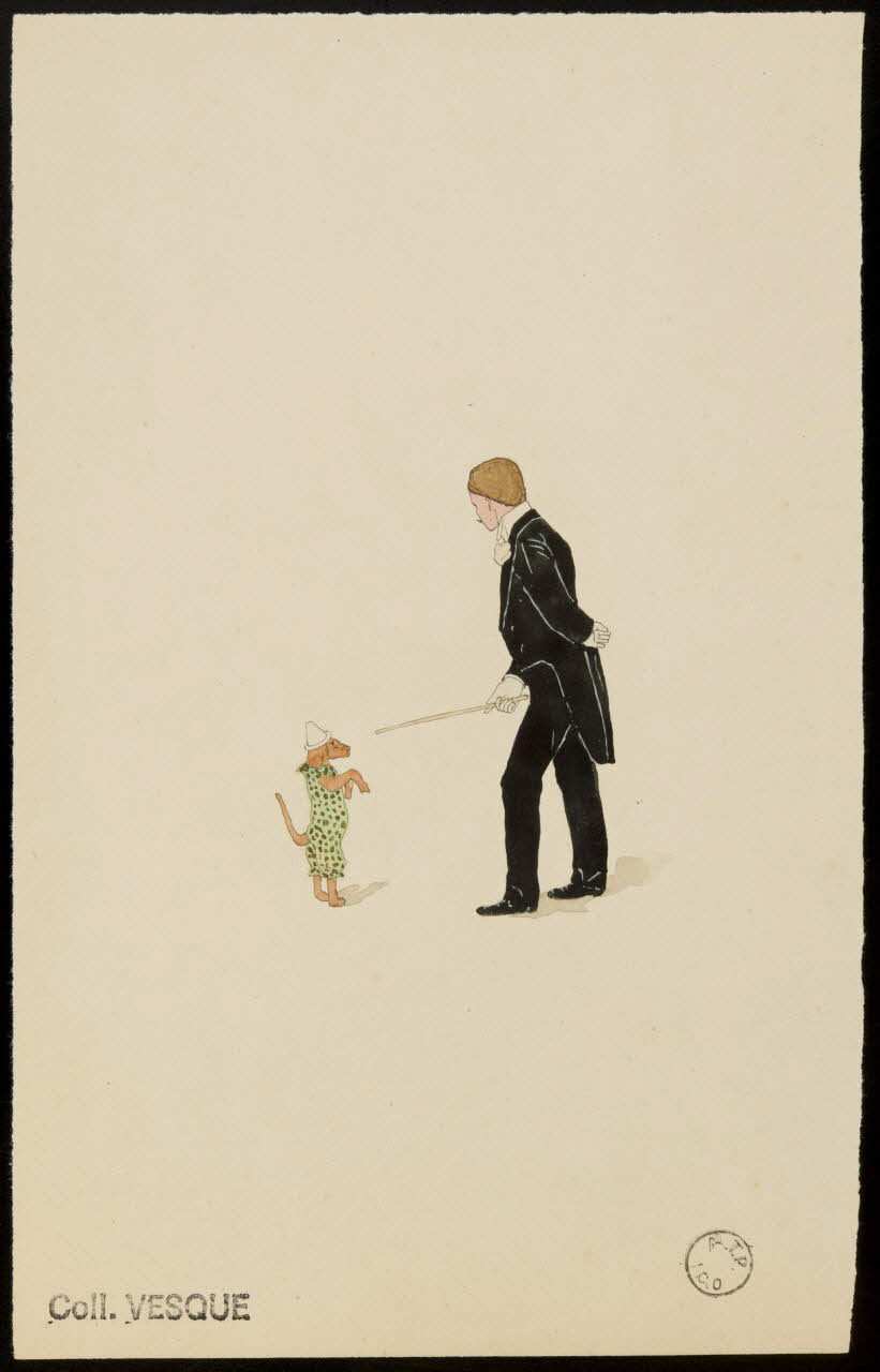 partie d'un ensemble de dessins Scène de dressage 1968.102.2207.3 Photo Mucem