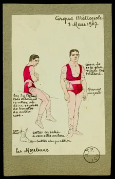 partie d'un ensemble de dessins Les Monbars 1968.102.2219  Photo Mucem