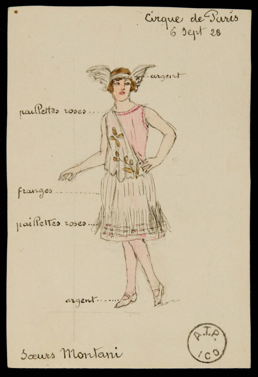 partie d'un ensemble de dessins Soeurs Montani 1968.102.2221 Photo Mucem