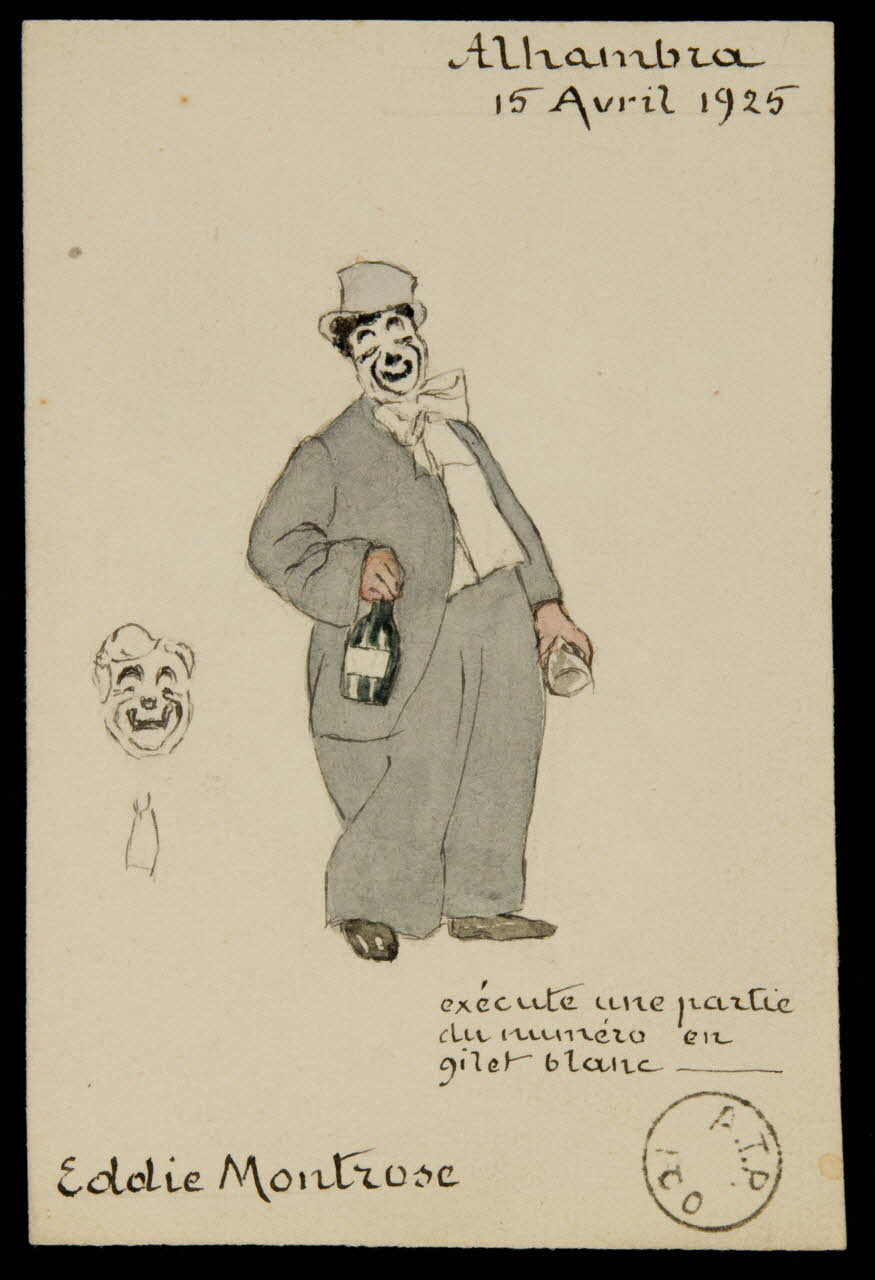 partie d'un ensemble de dessins Eddie Montrose 1968.102.2222.1 Photo Mucem
