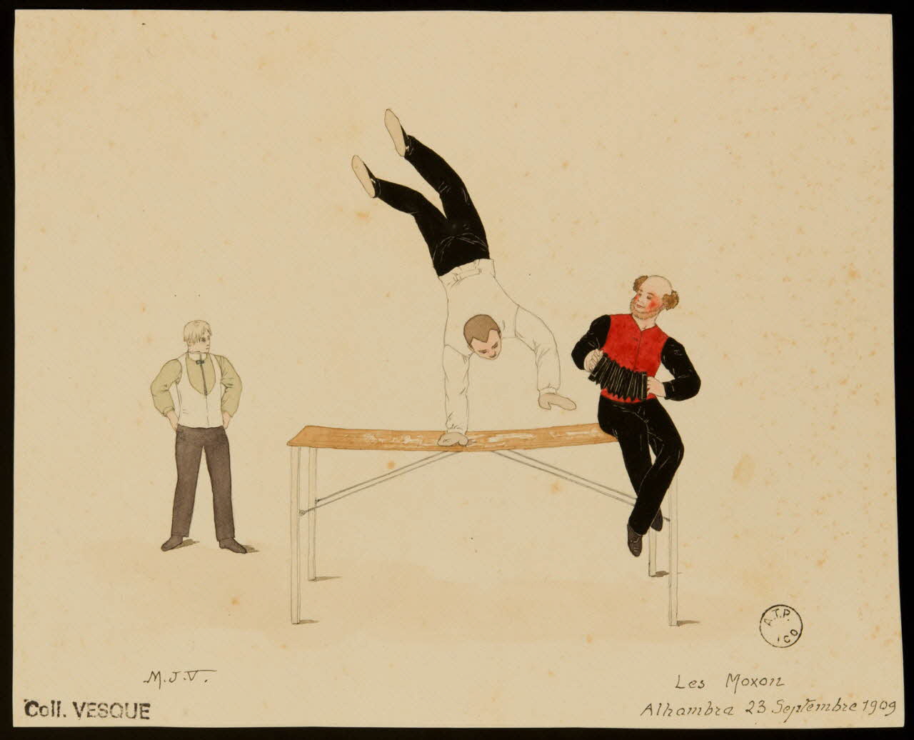 partie d'un ensemble de dessins Les Moxon 1968.102.2235 Photo Mucem